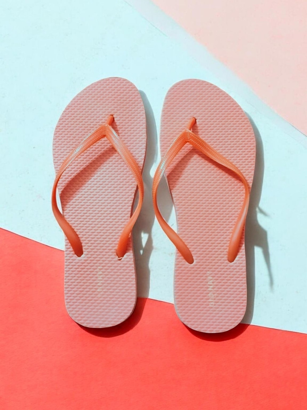 Women’s Coral Pink Flip Flop Sandals